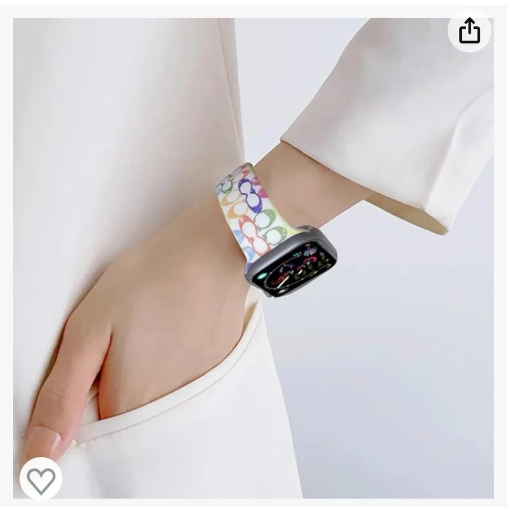 NWT Luxury Inspired Sport Apple Silicone Watchband - Picture 2 of 10